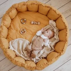 3 In 1 Spielmatte „Bloom“ (Mustard)