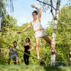 Gibbon Slackline „Classicline“ (TreeWear Set) -Kinderspielzeug classicline set gibbon15