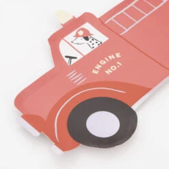 Meri-Meri Feuerwehr-Pappteller Von Meri Meri -Kinderspielzeug fire truck plates3