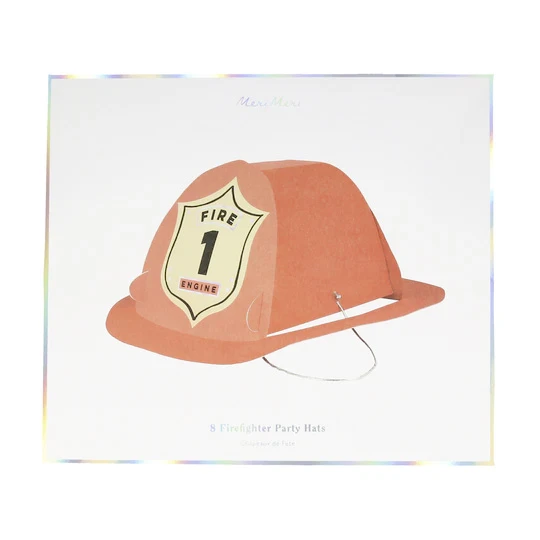 Meri-Meri Feuerwehr-Partyhüte Von Meri Meri 5 Meri-Meri Feuerwehr-Partyhüte Von Meri Meri – Bild 3