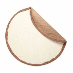 „Grid Brown“ Toy Storage Bag (2 In 1 Spielmatte) -Kinderspielzeug grid brown5