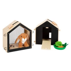 Small Foot Spiel-Hasenstall Mit Plüschhase 14 Small Foot Spiel-Hasenstall Mit Plüschhase -Kinderspielzeug hastenstall2