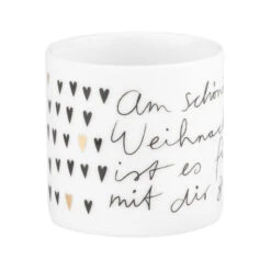 Teelichthalter „Mit Dir Zu Zweit“ (Helle Freude-Kollektion)
