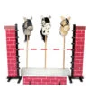 Sprung-Hindernis Für Die Hobby Horses Im Backstein-Design -Kinderspielzeug jump brickwall2