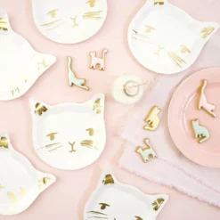 Meri-Meri Kätzchen-Pappteller Von Meri Meri -Kinderspielzeug kitty cat plates2