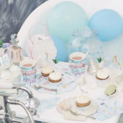 Meri-Meri Pappteller „Schwimmende Meerjungfrauen“ Von Meri Meri -Kinderspielzeug mermaid swimming plates4