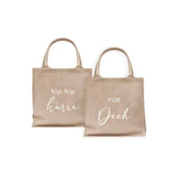 Mini-Jutetasche „Für Dich“ & „Hip Hip Hurra“ -Kinderspielzeug minijutefuerdich7
