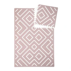 Spielmatte „Moderne Blöcke“ Von Eeveve (Altrosa) -Kinderspielzeug modern blocks altes rosa1