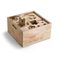 Kugelbahn-Set „XL“ Von CUBORO -Kinderspielzeug packshots open 250 CUBORO XL