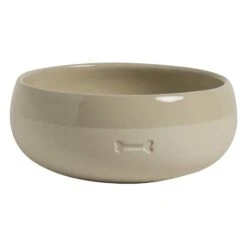 Steinzeug-Napf „Knochen“ (beige)