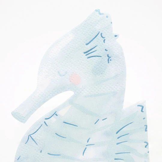 Meri-Meri Seepferdchen-Servietten Von Meri Meri 5 Meri-Meri Seepferdchen-Servietten Von Meri Meri – Bild 3