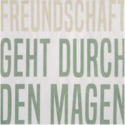 Servietten „Freundschaft Geht Durch Den Magen“