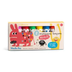Moulin Roty Stempel-Marker (8er-Set) -Kinderspielzeug stempel marker