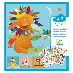 Djeco Stickerbilder „Tiere“ Mit Collage-Tasche
