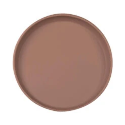 Silikon-Teller Von Eeveve -Kinderspielzeug teller puderrot1