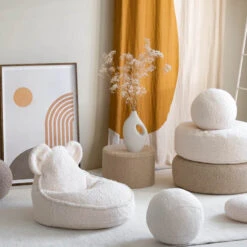 Bären-Sitzsack Aus Plüsch-Teddystoff -Kinderspielzeug wigiwama bear beanbag teddy13