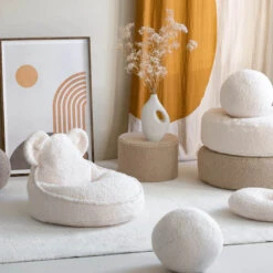 Bären-Sitzsack Aus Plüsch-Teddystoff -Kinderspielzeug wigiwama bear beanbag teddy15