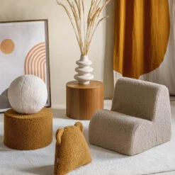 Cloud Chair Aus Plüsch-Teddy-Stoff -Kinderspielzeug wigiwama cloud chair teddy2