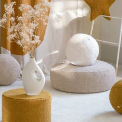 Ottomane Aus Plüsch-Teddystoff -Kinderspielzeug wigiwama pouffe teddy11