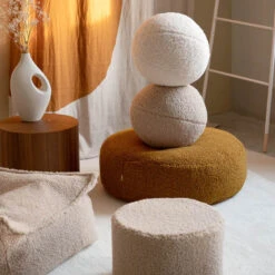 Ottomane Aus Plüsch-Teddystoff -Kinderspielzeug wigiwama pouffe teddy14