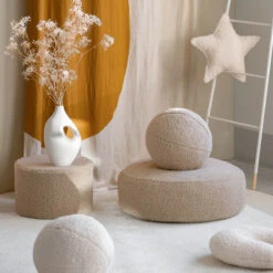 Hocker Aus Plüsch-Teddystoff 15 Hocker Aus Plüsch-Teddystoff -Kinderspielzeug wigiwama pouffe teddy3